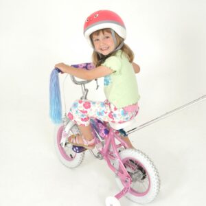 Push Me Home parent push handle for kids’ bike with training wheels