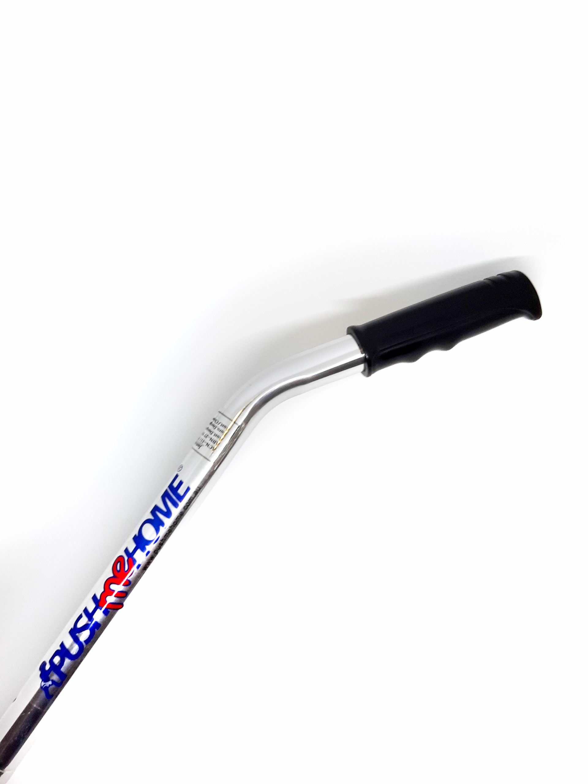 Pushmehome handle with rubber grip