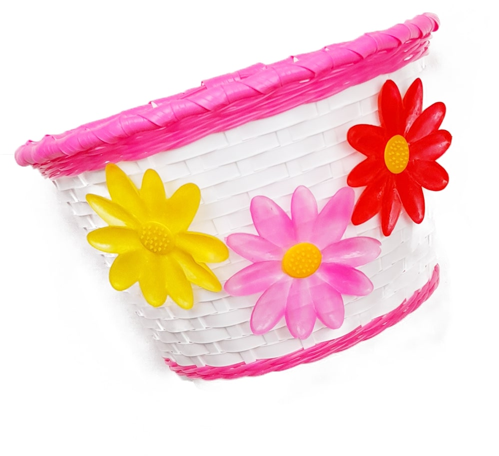 Girls Bike Basket with LargeFlowers